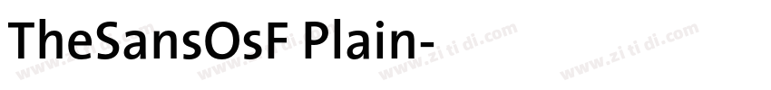 TheSansOsF Plain字体转换